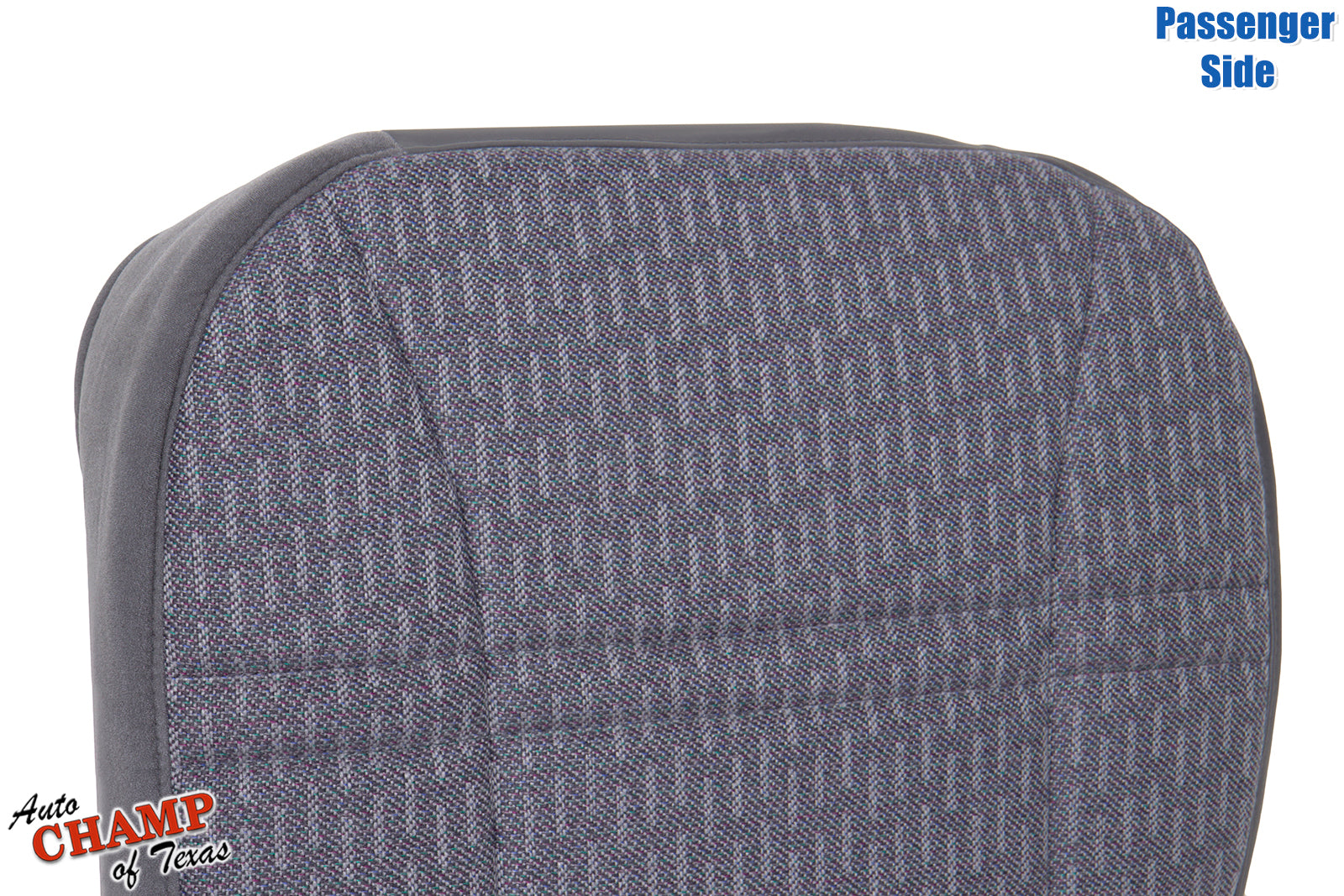 1997-1998 Jeep Cherokee Sport SE passenger seat cover mist gray close-up with premium fabric