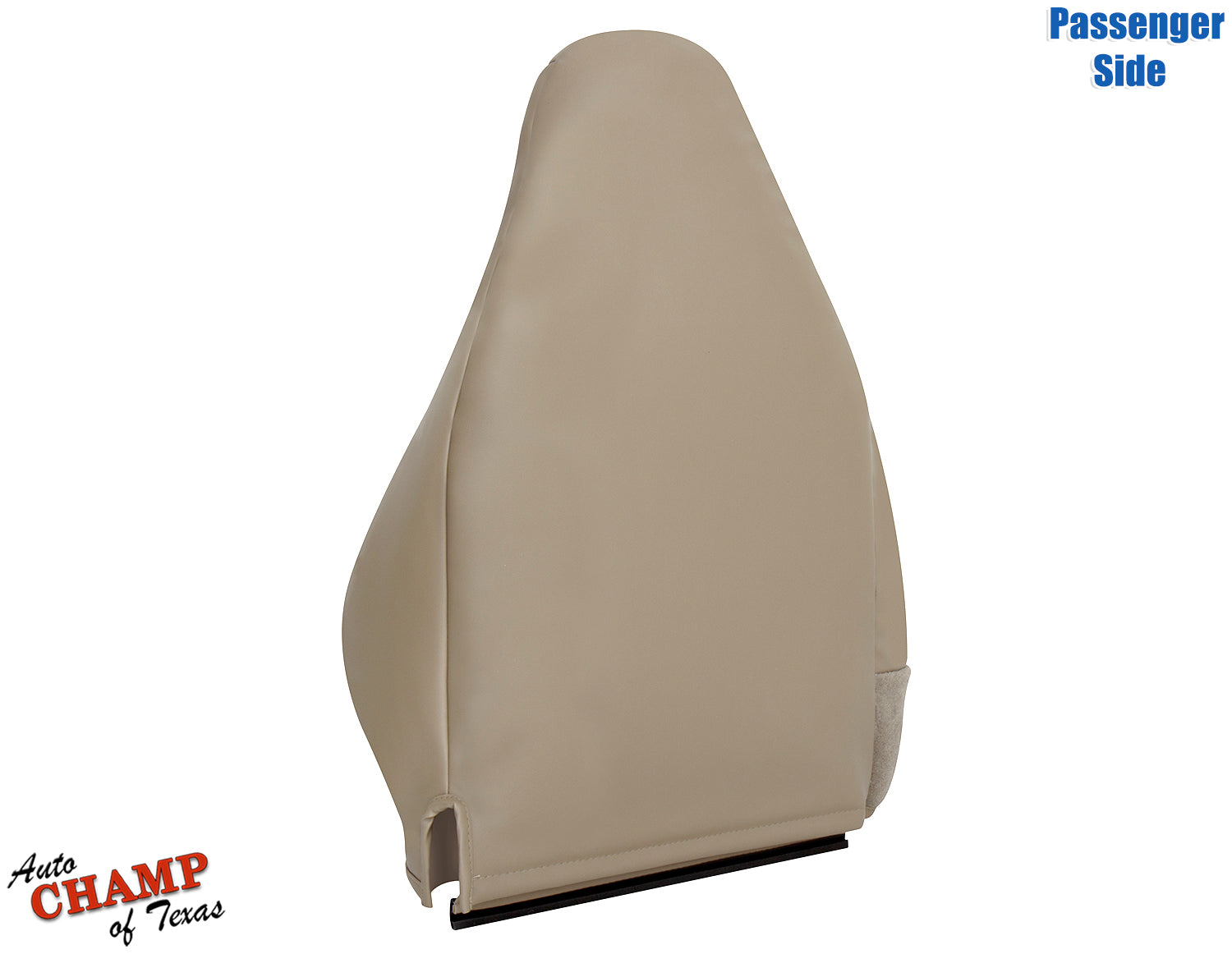 97 06 jeep wrangler passenger seat cover tan camel vinyl angled back view