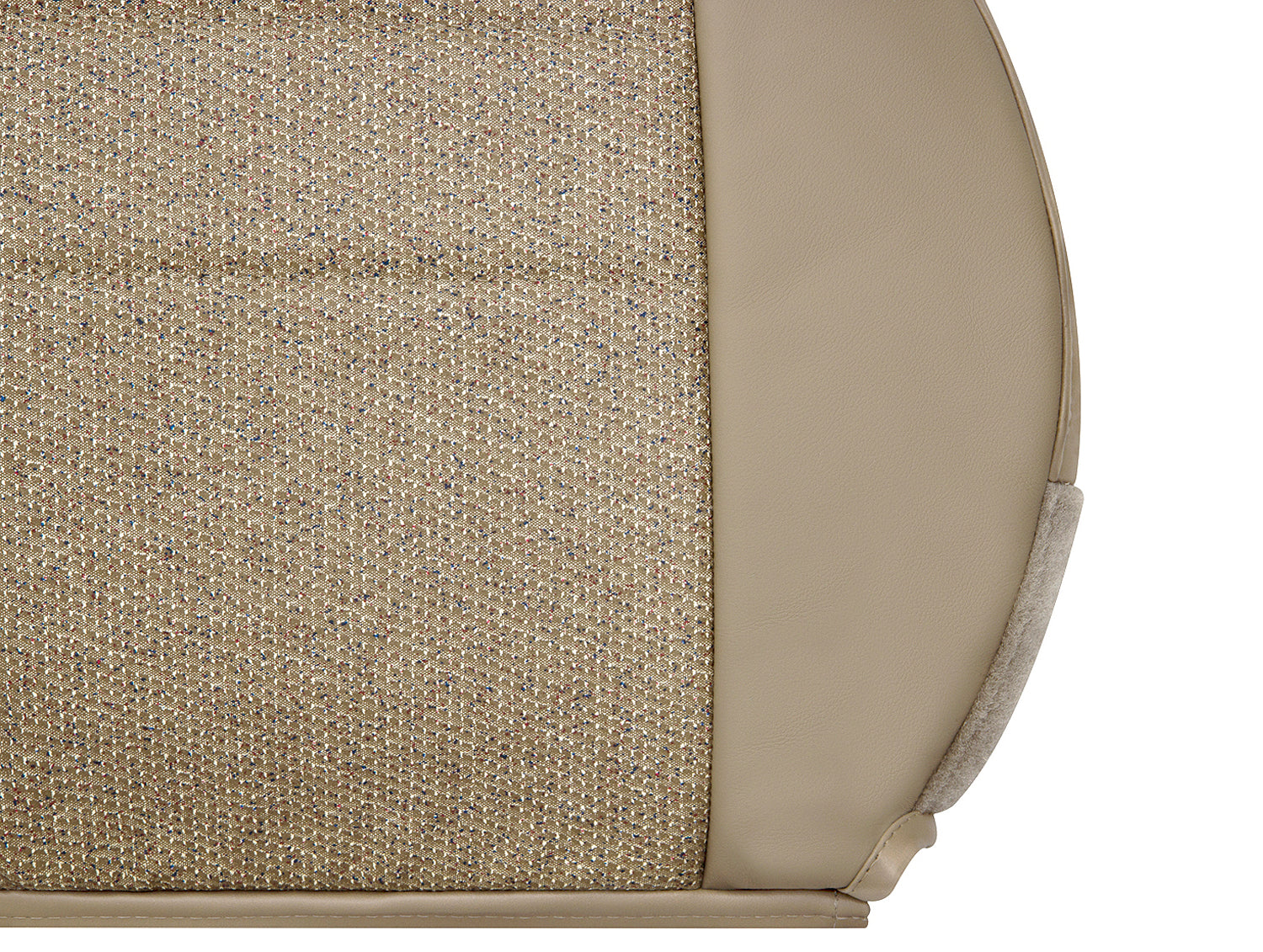 97 06 jeep wrangler passenger seat cover tan camel cloth closeup