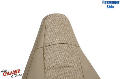 97 06 jeep wrangler seat cover passenger side tan camel cloth close view