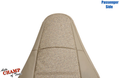 97 06 jeep wrangler seat cover passenger side tan camel cloth straight view