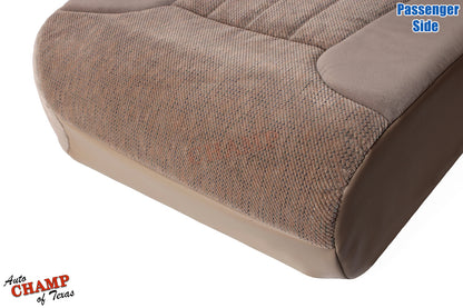 closeup cloth seat cover 1997 dodge ram camel