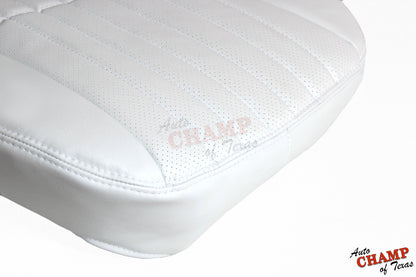 1997 Chevy Camaro 30th Anniversary Driver Bottom Leather Seat Cover White