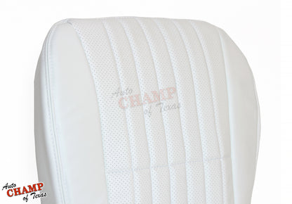 1997 Chevy Camaro 30th Anniversary Driver Bottom Leather Seat Cover White