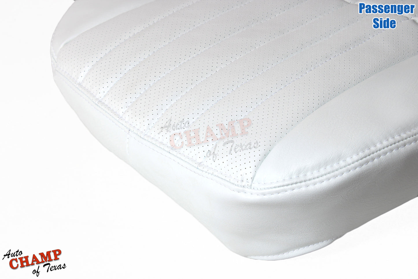 1997 Chevy Camaro 30th Anniversary Passenger Bottom Leather Seat Cover White