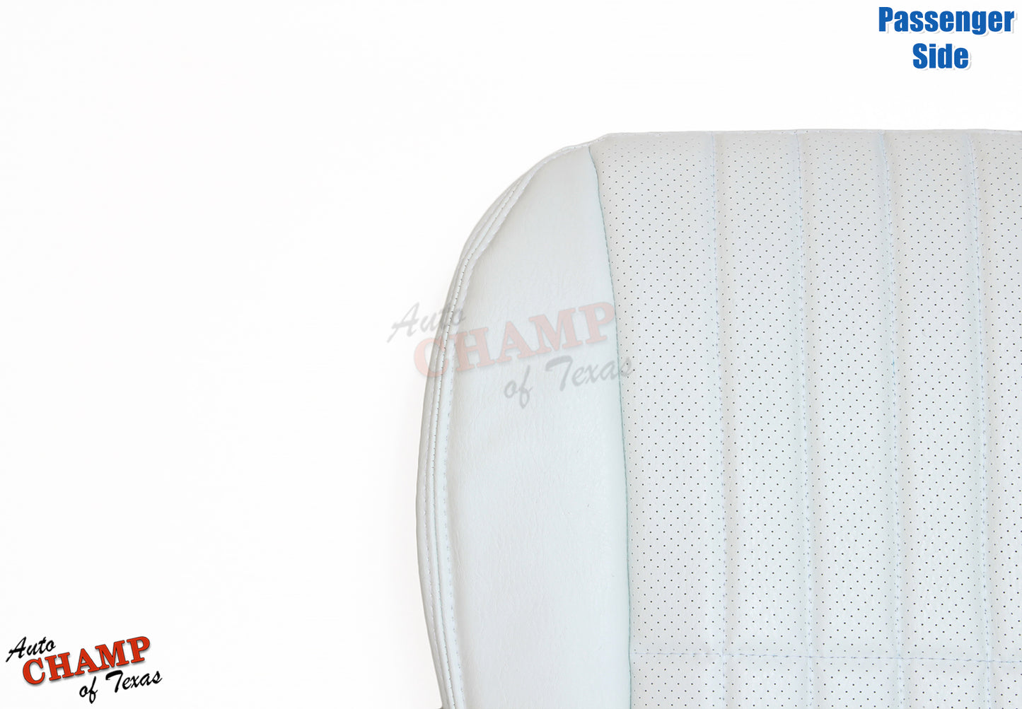 1997 Chevy Camaro 30th Anniversary Passenger Bottom Leather Seat Cover White