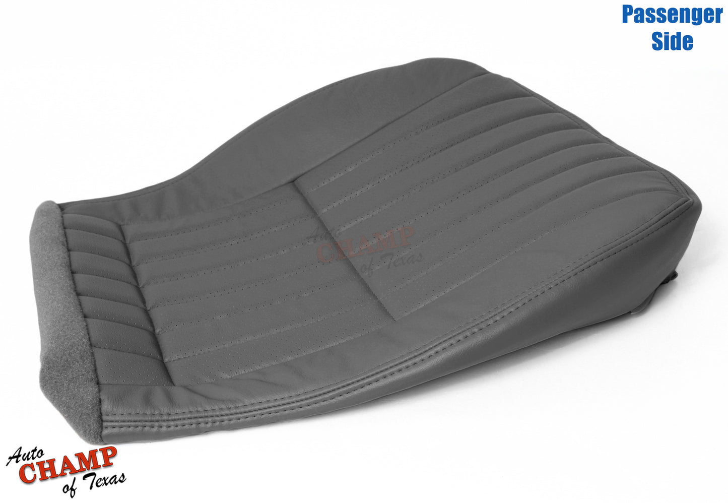 1997-1999 Chevy Camaro Z28 RS SS Passenger Bottom Leather Seat Cover Dark Gray