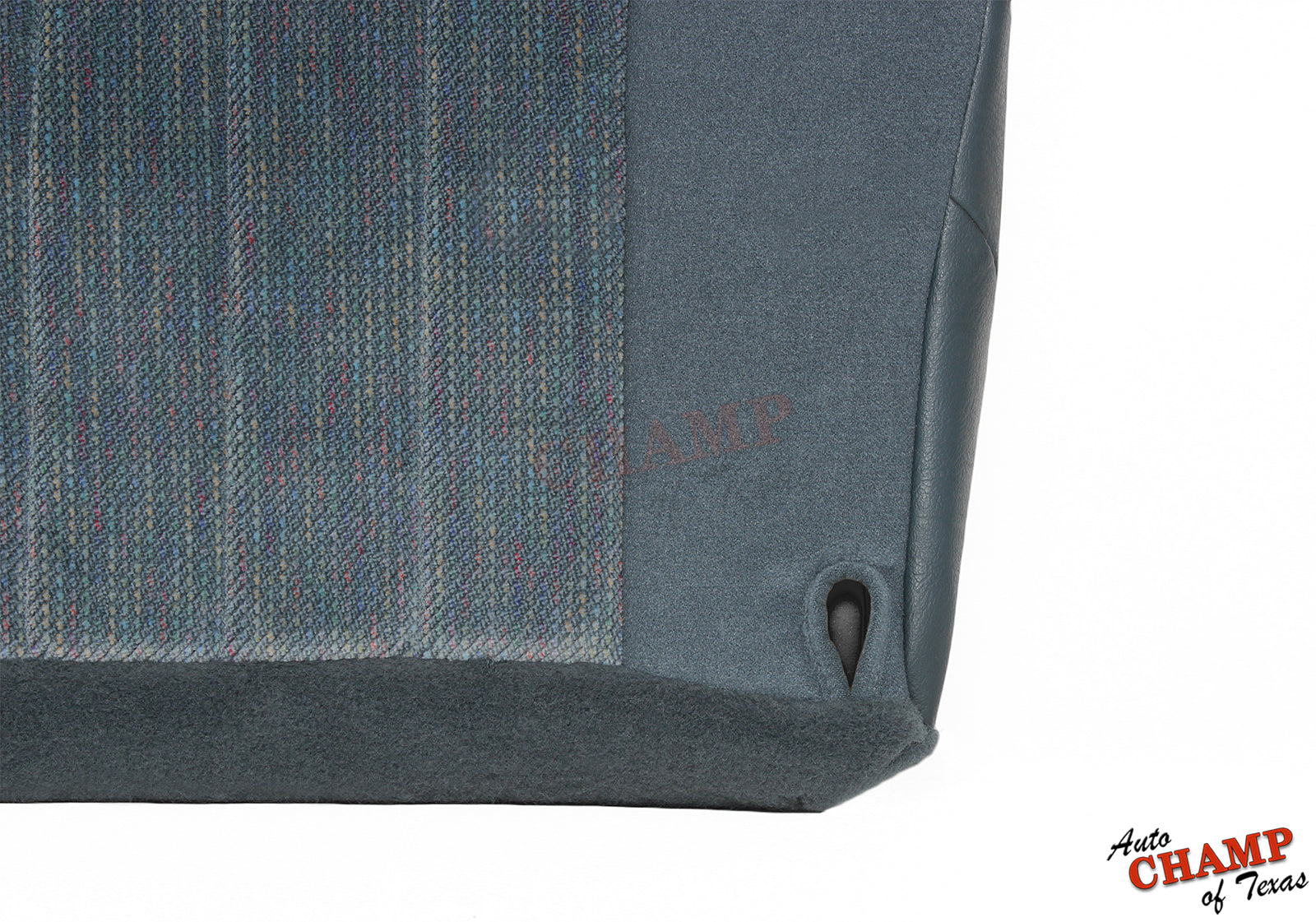 corner detail seat cloth dodge ram spruce blue