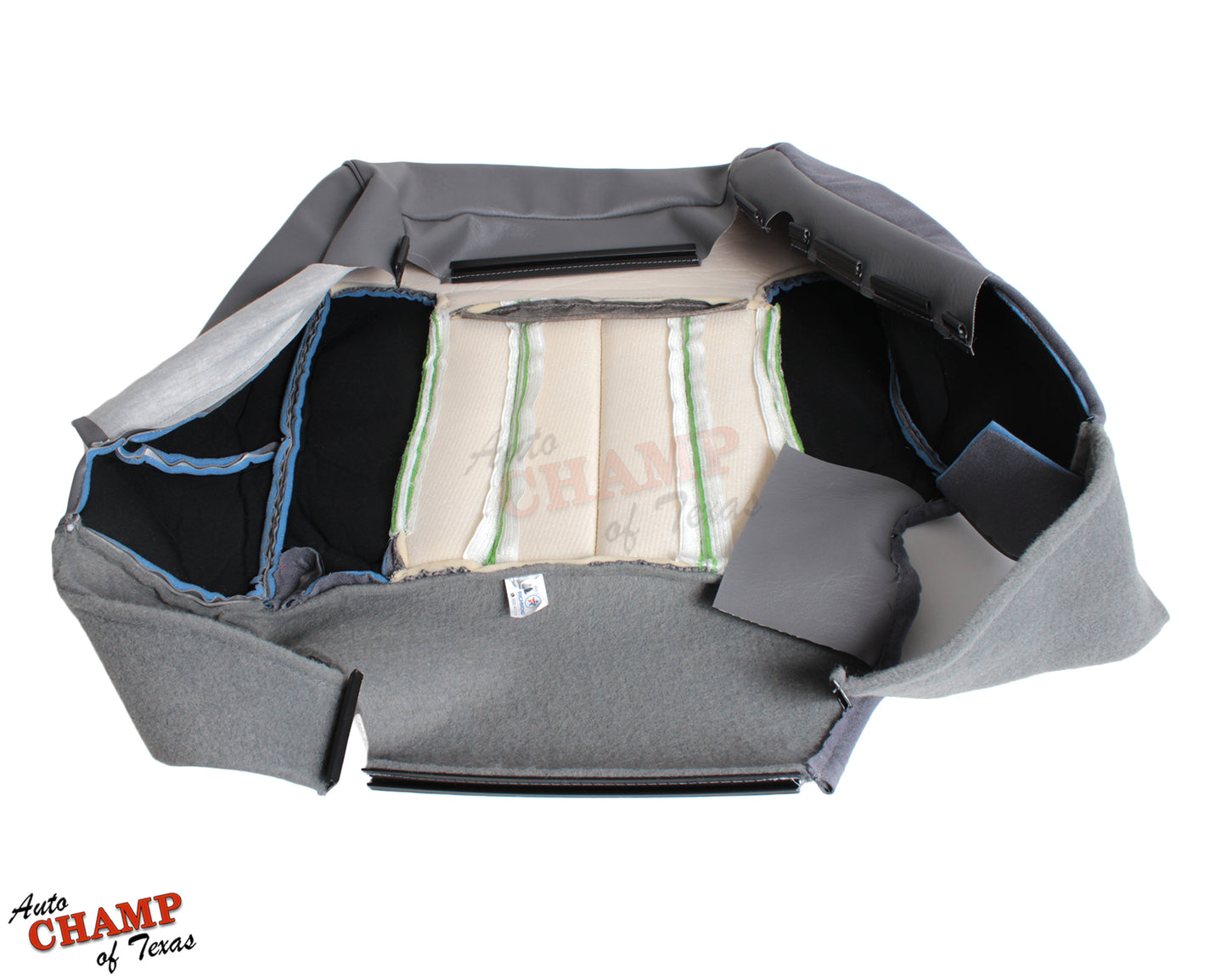 1997 Dodge Ram 1500 SLT Laramie Driver Side Bottom Cloth Seat Cover Mist Gray "Gray"