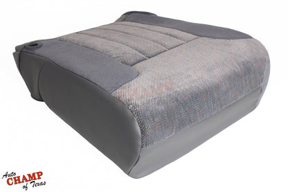 rear base seat panel mist gray dodge ram 1997 cloth