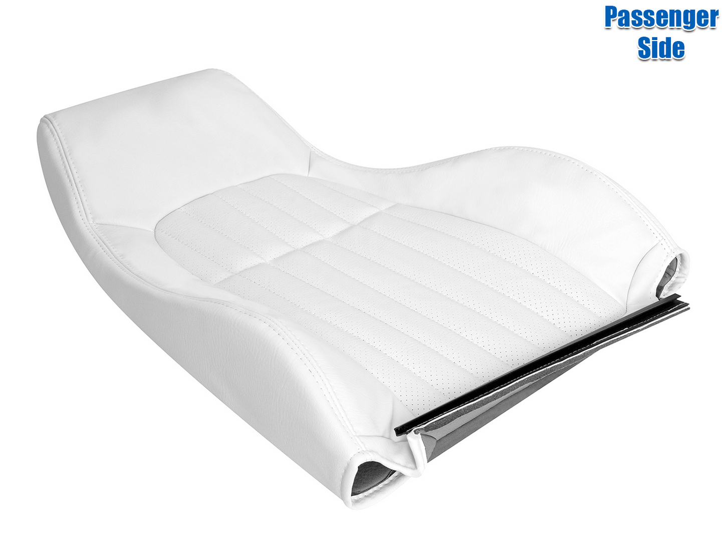 1998-2002 Chevy Camaro Z28 RS SS Passenger Lean Back Leather Seat Cover White