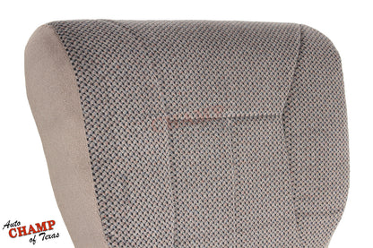 2001 dodge ram 1500 laramie driver seat cover tan cloth close view