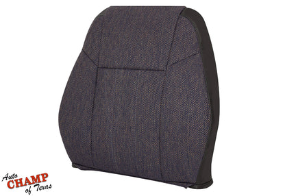 Driver side lean back replacement cloth seat cover for 1999-2001 Jeep Cherokee Classic in dark gray.