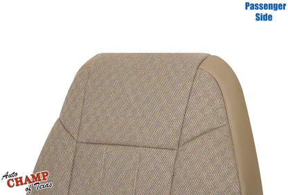 1999-2001 Jeep Cherokee Classic passenger side lean back replacement cloth seat cover in tan camel color.