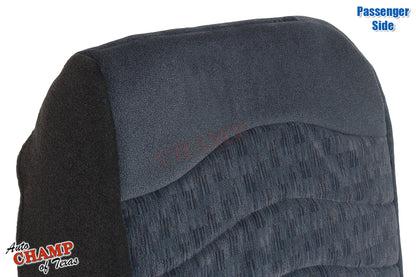 1999 2000 ford f250 xlt cloth passenger seat bottom cover blue