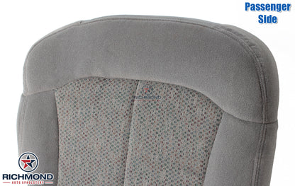 chevy silverado 1999 2000 2001 2002 gray cloth seat passenger bottom cover ls z71
