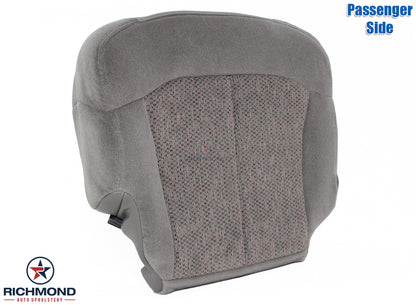 gray bottom seat cover chevy silverado 1999 2000 2001 2002 ls z71 passenger cloth
