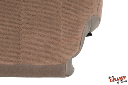 driver cloth seat cover gmc sierra 2000 tan oak match