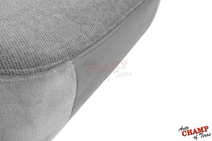 1999-2002 GMC Sierra SLE SLT Z71 Driver Bottom Cloth Seat Cover Pewter Gray