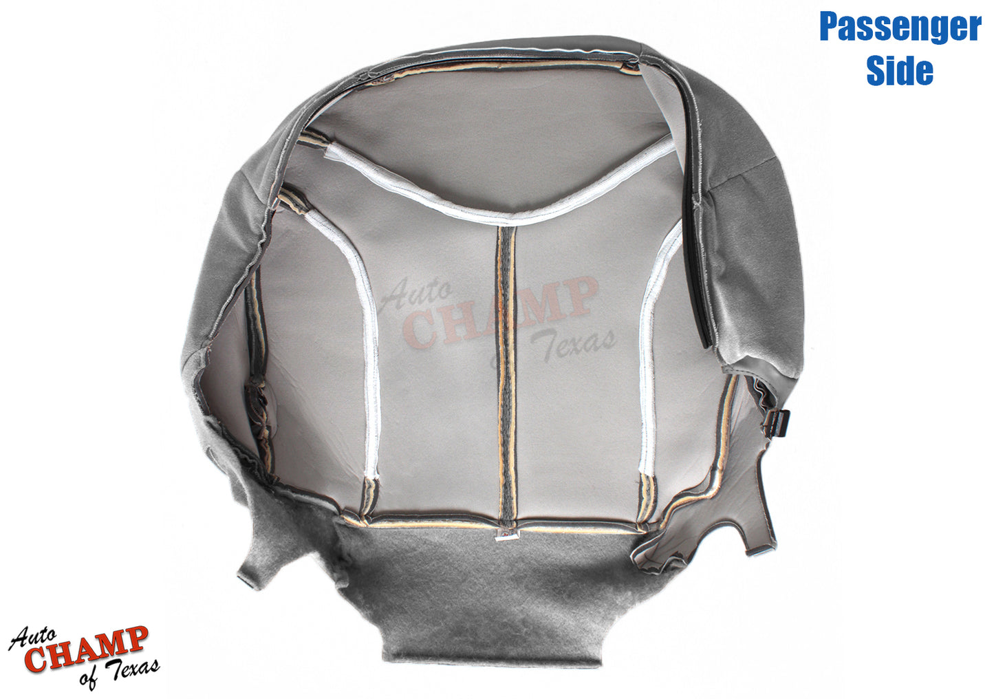 1999-2002 GMC Sierra SLE SLT Z71 Passenger Bottom Cloth Seat Cover Pewter Gray