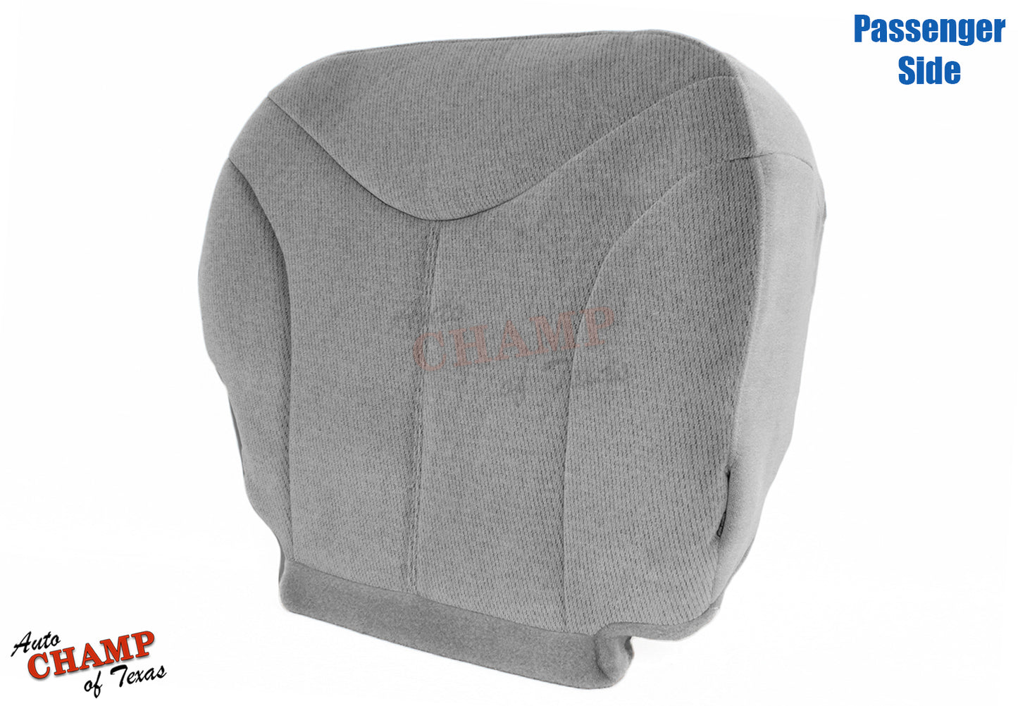 1999-2002 GMC Sierra SLE SLT Z71 Passenger Bottom Cloth Seat Cover Pewter Gray