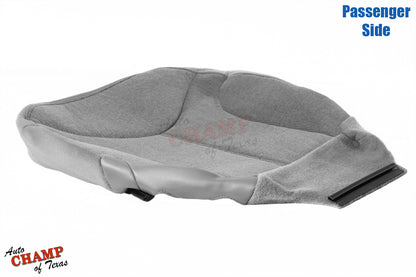 1999-2002 GMC Sierra SLE SLT Z71 Passenger Bottom Cloth Seat Cover Pewter Gray
