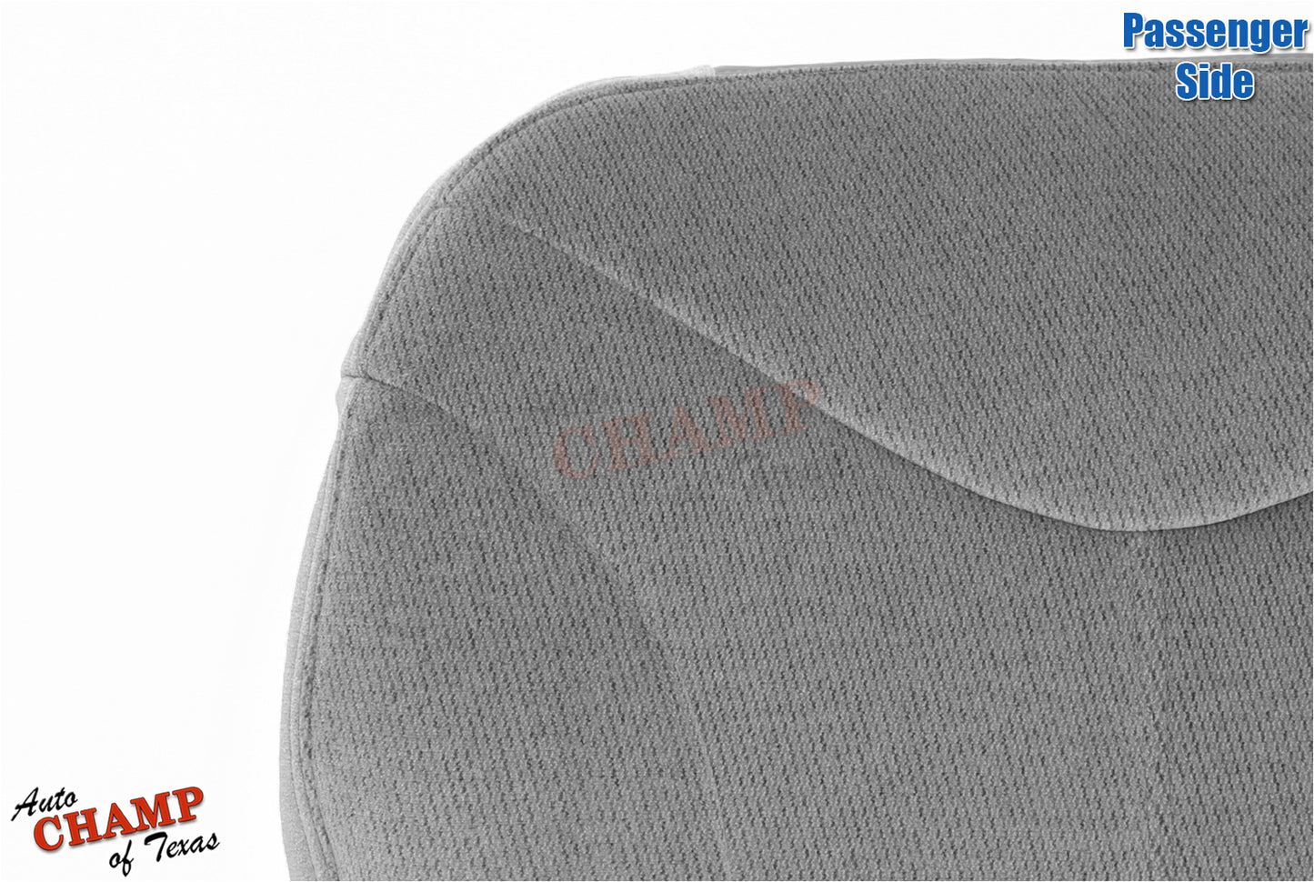 1999-2002 GMC Sierra SLE SLT Z71 Passenger Bottom Cloth Seat Cover Pewter Gray