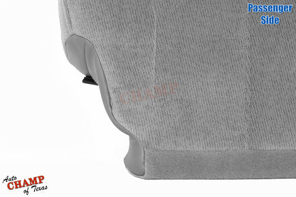1999-2002 GMC Sierra SLE SLT Z71 Passenger Bottom Cloth Seat Cover Pewter Gray