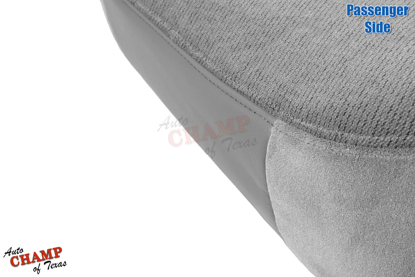 1999-2002 GMC Sierra SLE SLT Z71 Passenger Bottom Cloth Seat Cover Pewter Gray