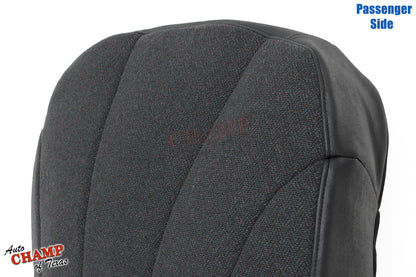 1999 2002 gm work truck passenger bottom seat cover replacement black cloth