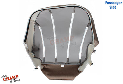 1999 2002 gmc sierra passenger seat cover back view tan cloth replacement