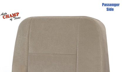 2003-2009 Ford Crown Victoria Passenger Side Lean Back Cloth Seat Cover Tan
