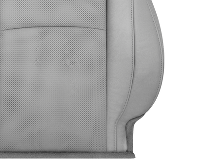 2013-2017 Honda Accord 4-Door Passenger Side Lean Back Leather Seat Cover Gray Perforated