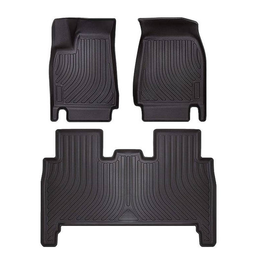 2020 tesla model x floor mats waterproof rear front all weather black
