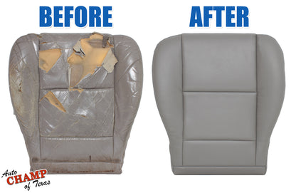 2000 2004 toyota tundra limited driver bottom leather seat cover before after gray