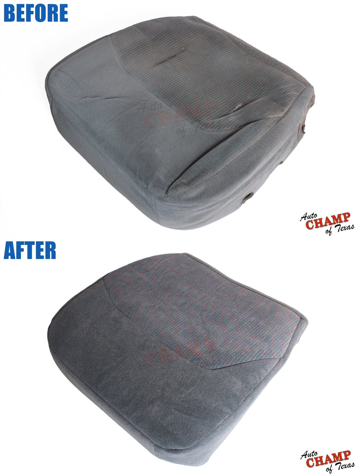 before after ford seat cover replacement gray cushion restore