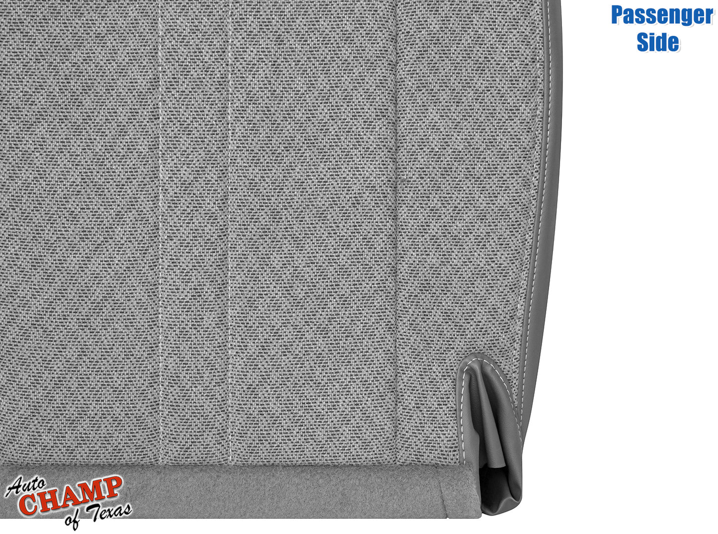 2003-2009 GMC Savana Passenger Side Bottom Seat Cover Gray Cloth