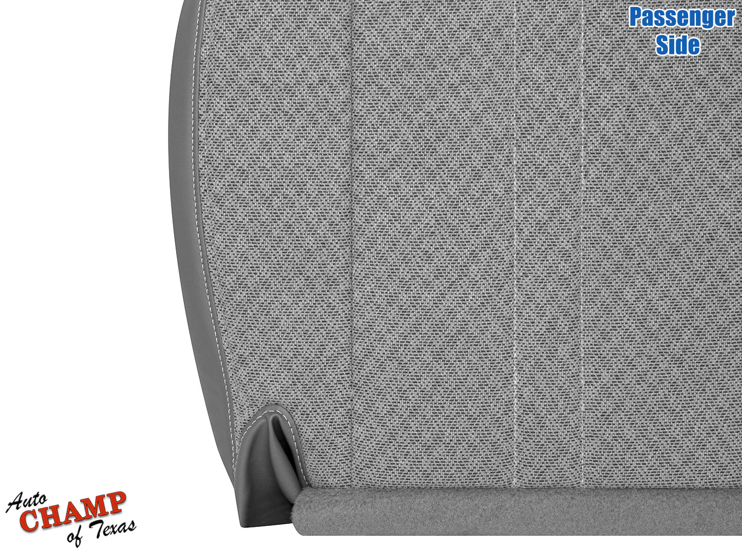 2003-2009 GMC Savana Passenger Side Bottom Seat Cover Gray Cloth