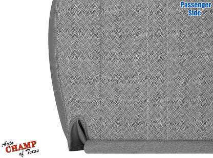 2003-2009 GMC Savana Passenger Side Bottom Seat Cover Gray Cloth