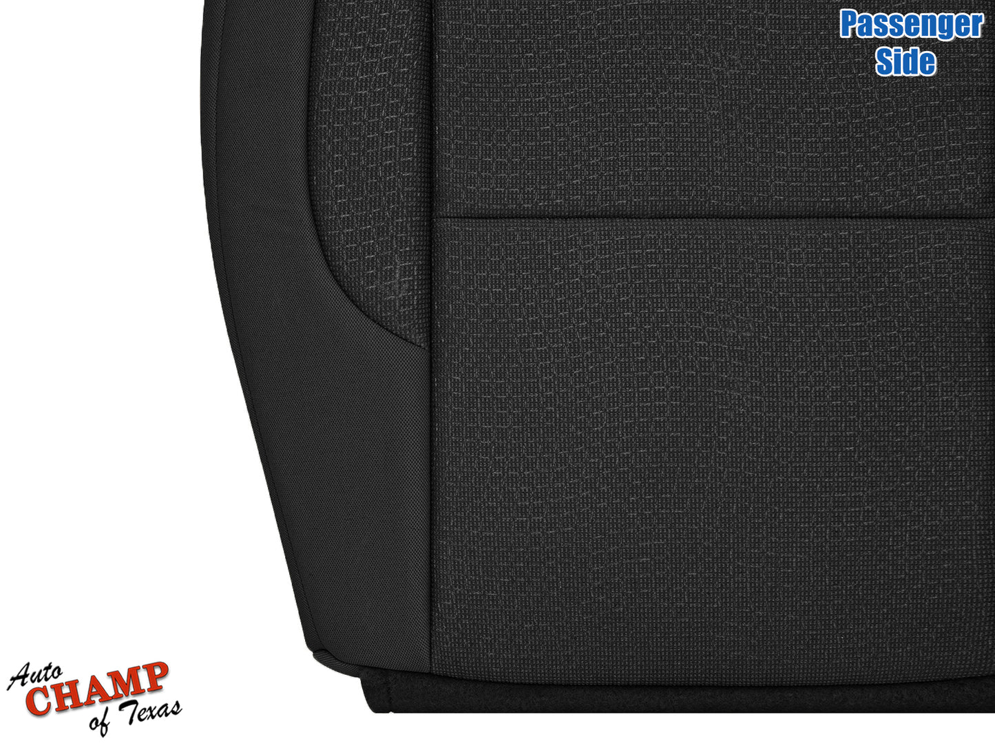 2011-2017 Dodge Durango Passenger Side Bottom Cloth Seat Cover, Black