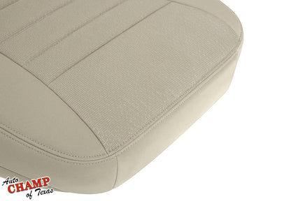 2011-2014 Dodge Charger Driver Side Bottom Cloth Seat Cover Light Frost Tan