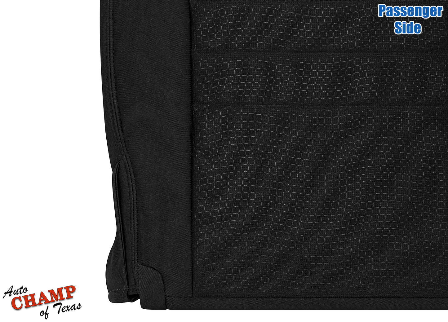 2011-2014 Dodge Charger Passenger Side Bottom Cloth Seat Cover Black