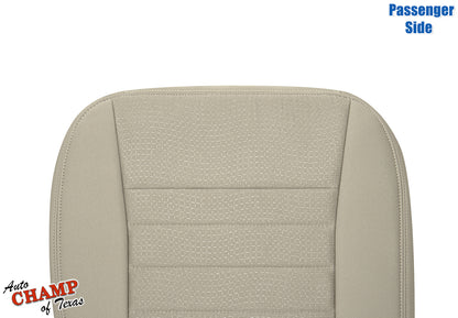 2011-2014 Dodge Charger Passenger Side Bottom Cloth Seat Cover Light Frost Tan