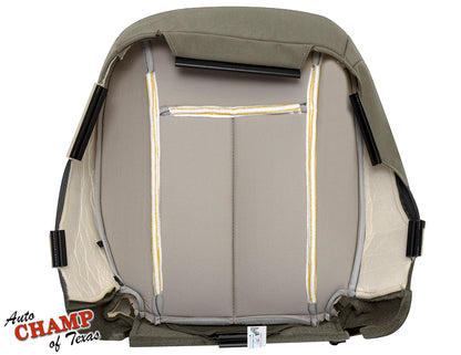 2007-2011 Dodge Dakota Driver Bottom Cloth Seat Cover Medium Khaki Tan