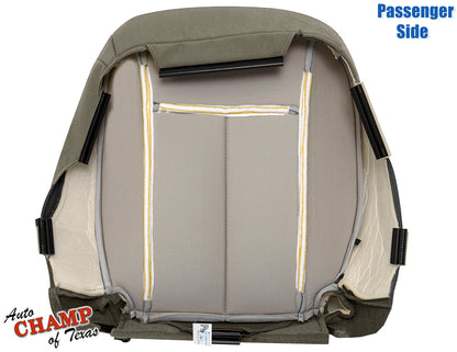 2007-2011 Dodge Dakota Passenger Side Bottom Cloth Seat Cover Medium Khaki Tan
