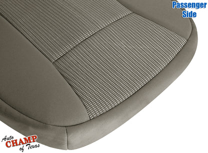 2007-2011 Dodge Dakota Passenger Side Bottom Cloth Seat Cover Medium Khaki Tan