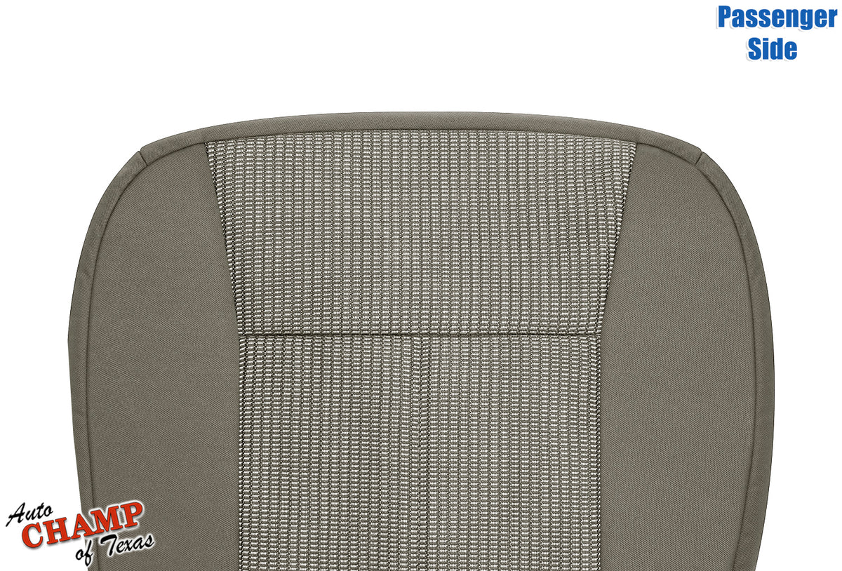 2007-2011 Dodge Dakota Passenger Side Bottom Cloth Seat Cover Medium Khaki Tan