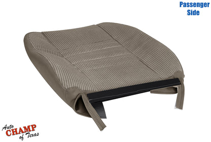 2006 2009 dodge ram passenger lean back seat cover medium khaki tan flattened view