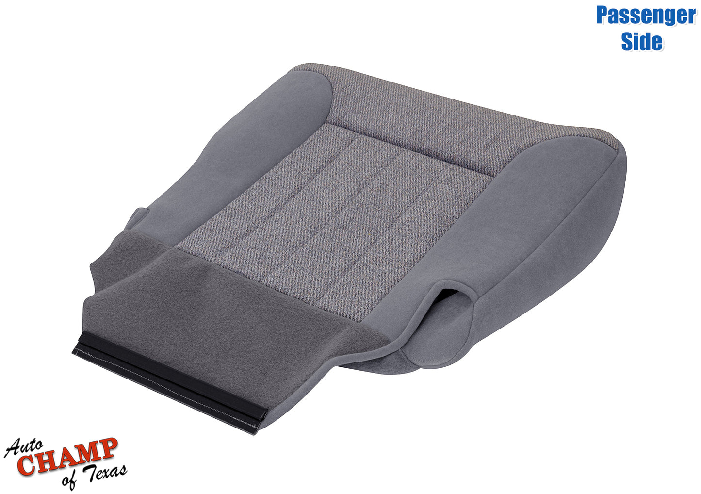 1997 Dodge Ram 1500 SLT Laramie Passenger Side Bottom Cloth Seat Cover Mist Gray