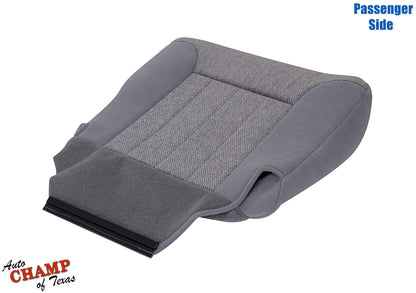 1997 Dodge Ram 1500 SLT Laramie Passenger Side Bottom Cloth Seat Cover Mist Gray